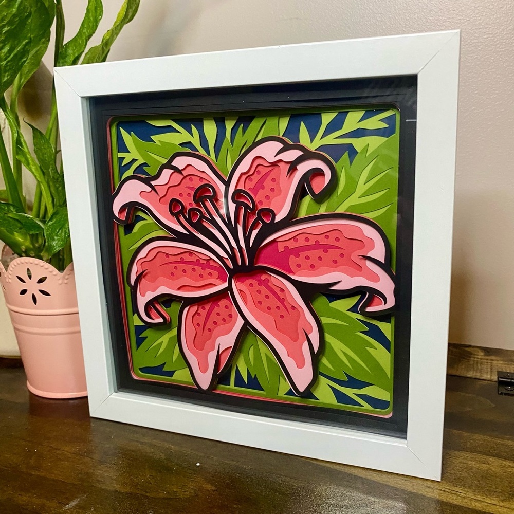 3D Lily Shadowbox - Picture 4 of 8